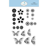 Elizabeth Craft Designs Bloom Wildly Stamps Flower Centers 3 by Paper Flowers (CS461)
