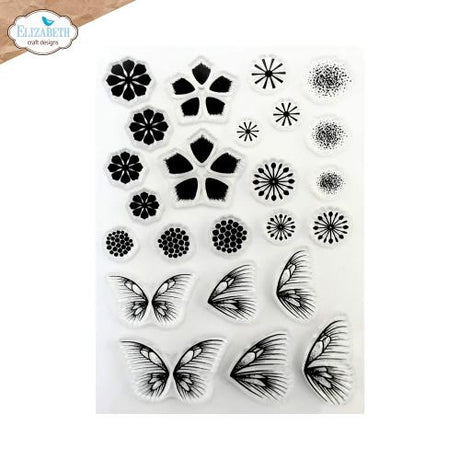 Elizabeth Craft Designs Bloom Wildly Stamps Flower Centers 3 by Paper Flowers (CS461)