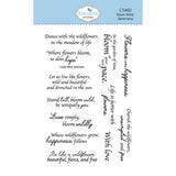 Elizabeth Craft Designs Bloom Wildly Stamps Bloom Wildy Sentiments by Paper Flowers (CS460)