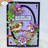 Elizabeth Craft Designs Bloom Wildly Stamps Bloom Wildy Sentiments by Paper Flowers (CS460)