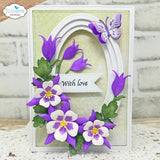 Elizabeth Craft Designs Bloom Wildly Die Stitched Ovals by Paper Flowers (2381)