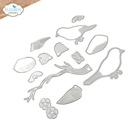 Elizabeth Craft Designs Bloom Wildly Die Sparrow by Paper Flowers (2380)