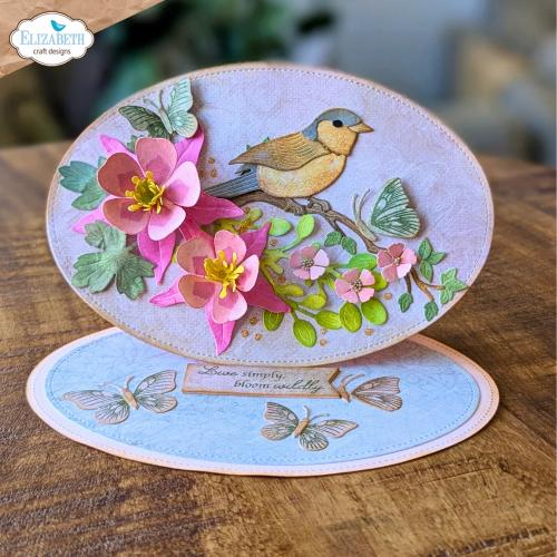 Elizabeth Craft Designs Bloom Wildly Die Sparrow by Paper Flowers (2380)