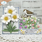 Elizabeth Craft Designs Bloom Wildly Die Sparrow by Paper Flowers (2380)