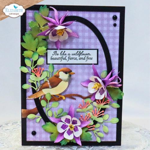 Elizabeth Craft Designs Bloom Wildly Die Columbine by Paper Flowers (2377)