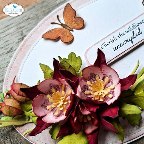 Elizabeth Craft Designs Bloom Wildly Die Columbine by Paper Flowers (2377)