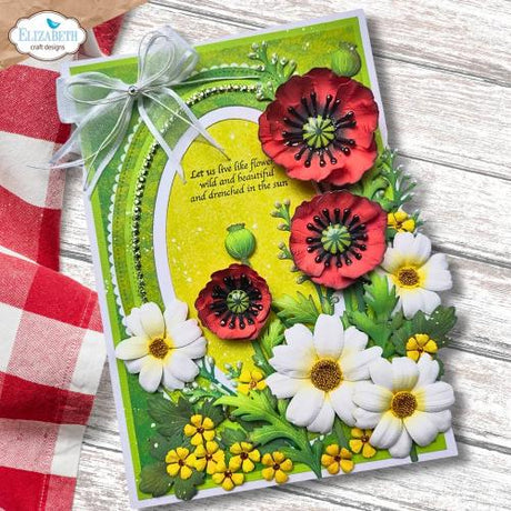 Elizabeth Craft Designs Bloom Wildly Die Wild Poppy by Paper Flowers (2376)