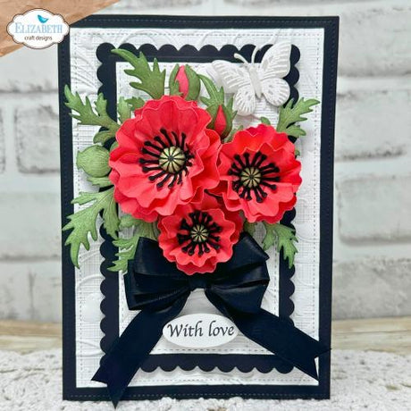 Elizabeth Craft Designs Bloom Wildly Die Wild Poppy by Paper Flowers (2376)