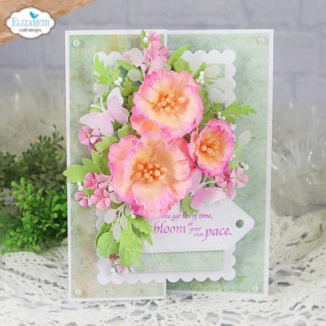 Elizabeth Craft Designs Bloom Wildly Die Wild Poppy by Paper Flowers (2376)