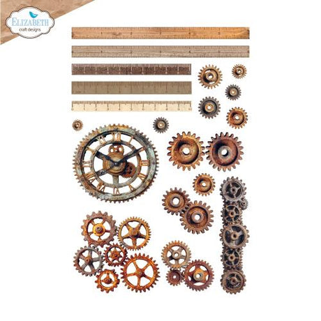 Elizabeth Craft Designs Beautifully Worn Rub-ons Layers of Time by Devid Roodenburg (RO001)