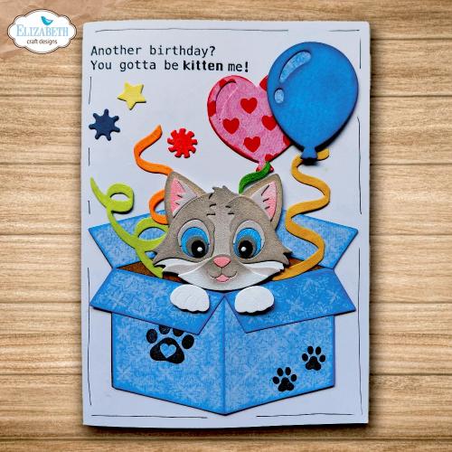 Elizabeth Craft Designs Meet the Cats Die Surprise Box by Cute & Whimsical (2374)