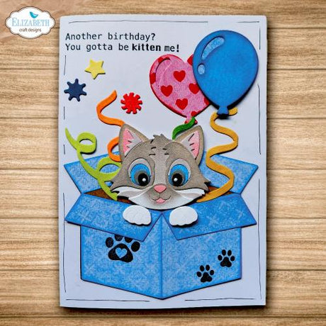 Elizabeth Craft Designs Meet the Cats Die Surprise Box by Cute & Whimsical (2374)