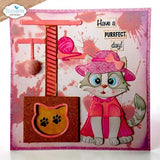 Elizabeth Craft Designs Meet the Cats Die Cat Scratching Post by Cute & Whimsical (2373)