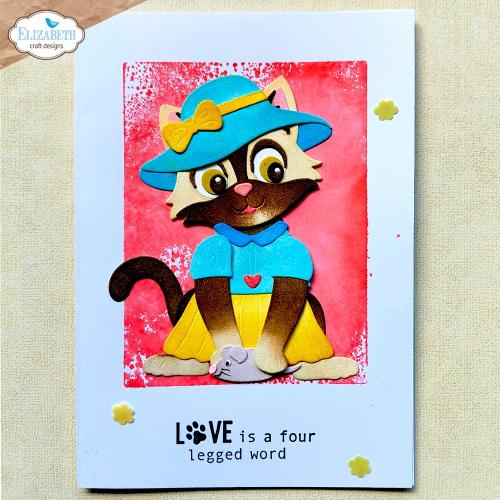 Elizabeth Craft Designs Meet the Cats Die Cat Clothing Accessories by Cute & Whimsical (2372)