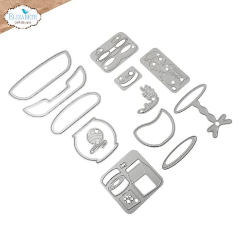 Elizabeth Craft Designs Meet the Cats Die Cat Accessories by Cute & Whimsical (2371)