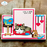 Elizabeth Craft Designs Meet the Cats Die Cat Accessories by Cute & Whimsical (2371)