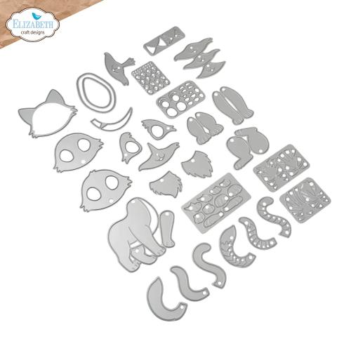 Elizabeth Craft Designs Meet the Cats Die Cats by Cute & Whimsical (2370)