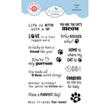 Elizabeth Craft Designs Meet the Cats Stamps Cat Sentiments by Cute & Whimsical (CS459)