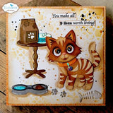 Elizabeth Craft Designs Meet the Cats Stamps Cat Sentiments by Cute & Whimsical (CS459)