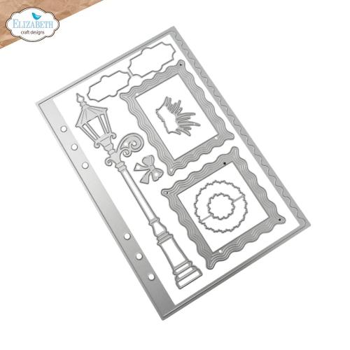 Elizabeth Craft Designs Wavy Page & Lamppost (2390)