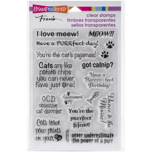 Stampendous Perfectly Clear Stamps Cat Sayings