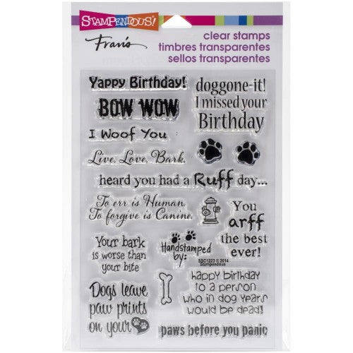 Stampendous Perfectly Clear Stamps Dog Sayings