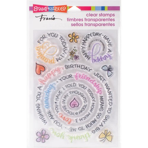 Stampendous Perfectly Clear Stamps Circular Messages