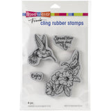 Stampendous Cling Stamp Hummingbird Vine