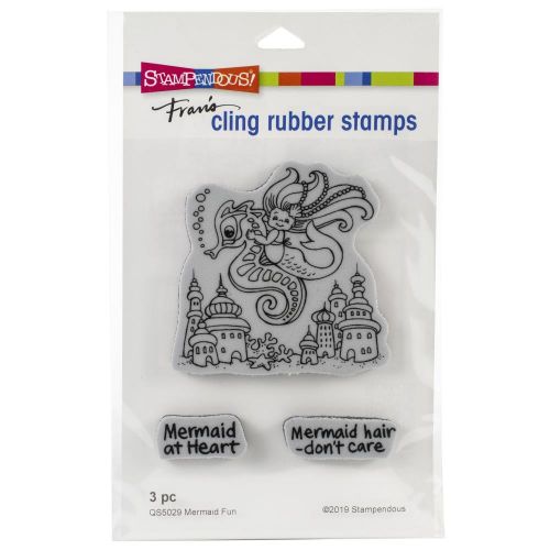 Stampendous Cling Stamp Mermaid Fun