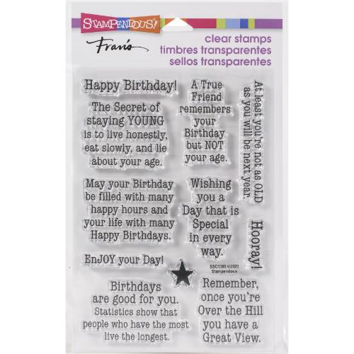 Stampendous Clear Stamps - SSC1385 Birthday Age