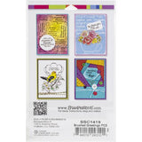 Stampendous Perfectly Clear Stamps-Brushed Greetings - SSC1419