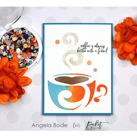 Picket Fence Studios - SC-169 Coffee Cup Stencil