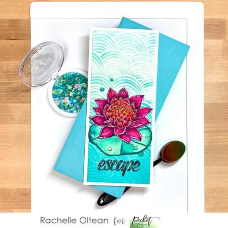 Picket Fence Studios - SC-203 Slim Line Rainbows Stencil