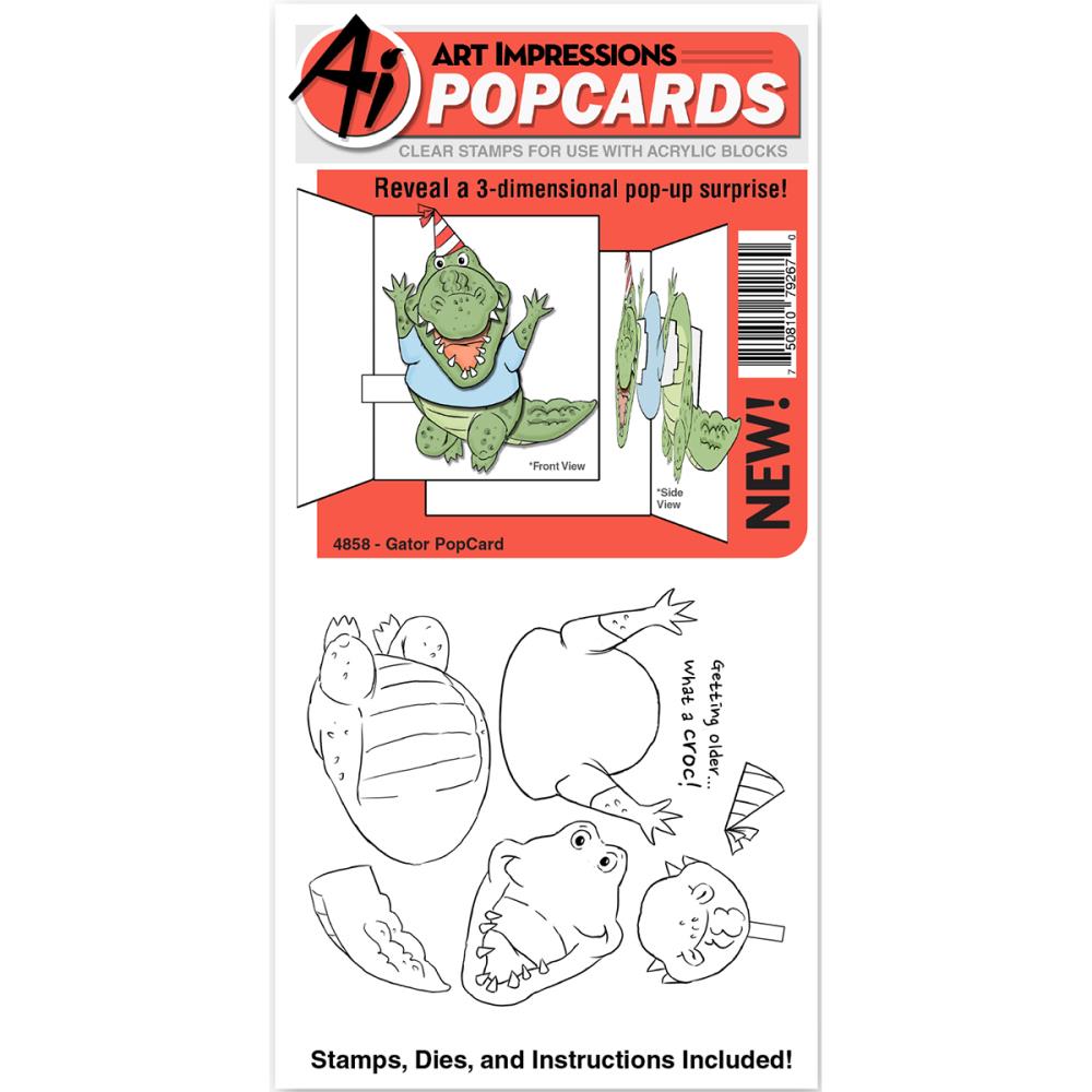 Art Impressions PopCard Gator