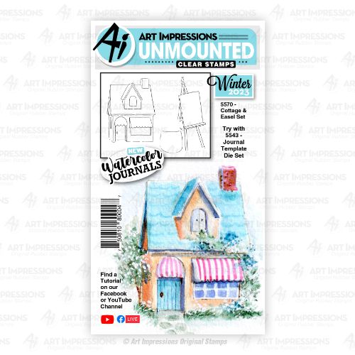 Art Impressions - Cottage & Easel Set