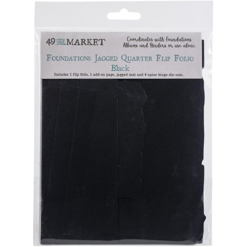 49 And Market Foundations Jagged Quarter Flip Folio Black