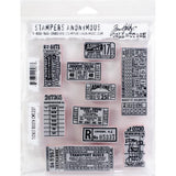 Tim Holtz Cling Stamps 7"X8.5" Ticket Booth