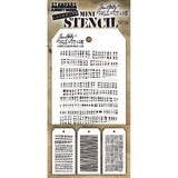 Tim Holtz Mini Layered Stencil Set 3/Pkg Set #34