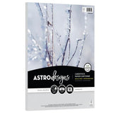 Neenah Astrodesigns 65lb Metallic Cardstock 8.5"X11" 50/Pkg Metallic White Silver