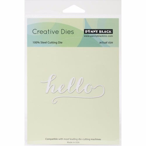 Penny Black Creative Dies Hello, 3.25"X1.5"