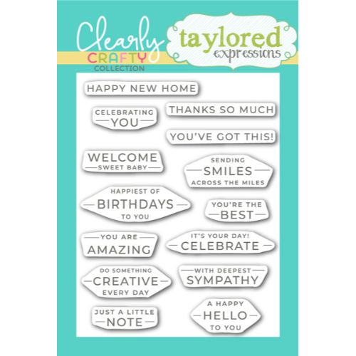 Taylored Expressions - Anytime Expressions Stamp and Mordern Labels Die Bundle