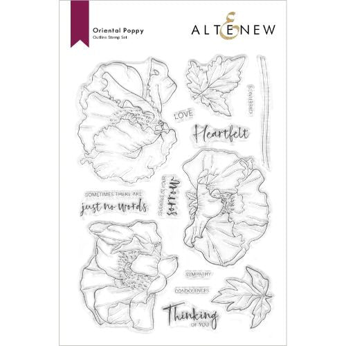 Altenew - Oriental Poppy Stamp Set