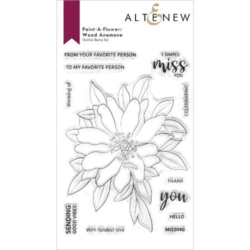 Altenew - Paint-A-Flower: Wood Anemone Outline Stamp Set