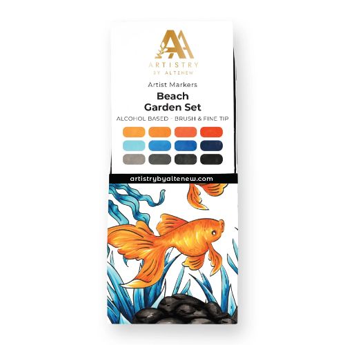 Altenew - Beach Garden Artist Alcohol Markers Set K - Postage as per Actual