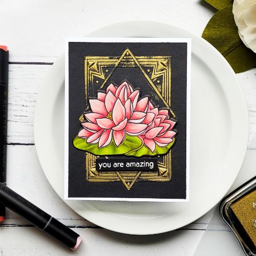 Altenew - Lotus Frame 3D Embossing Folder