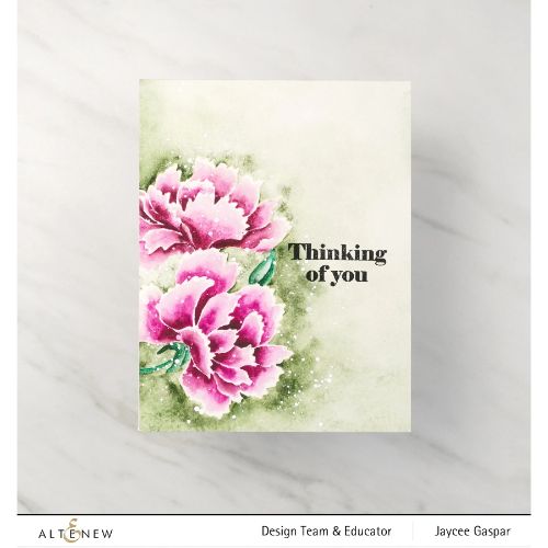 Altenew - Paint-A-Flower: Modern Pink Dianthus Outline Stamp Set