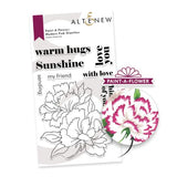 Altenew - Paint-A-Flower: Modern Pink Dianthus Outline Stamp Set