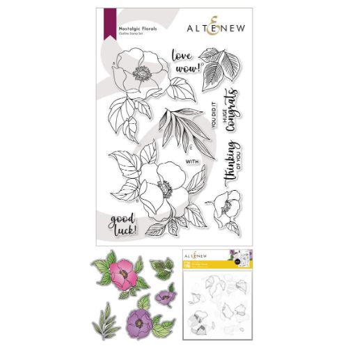 Altenew - Nostalgic Florals Complete Bundle - Postage as per Actual