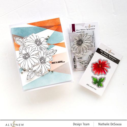 Altenew - Mini White Splendour Anemone Stamp & Die Bundle