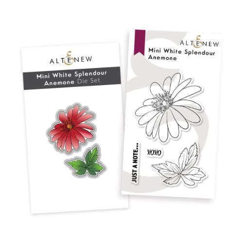 Altenew - Mini White Splendour Anemone Stamp & Die Bundle